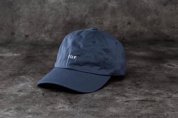 HUF Apparel Original Logo Curved Brim Cap Navy