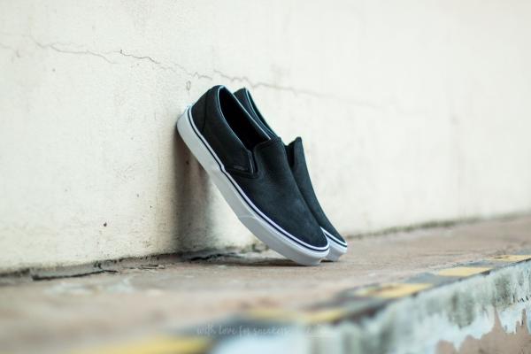Vans Classic Slip-On (Premium Leather) Black/ True White