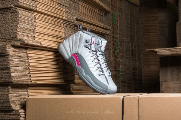 Air Jordan 12 Retro GG Wolf Grey/ Vivid Pink-Cool Grey
