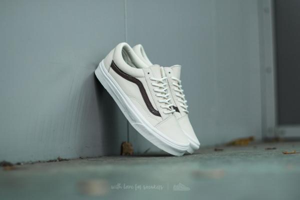 Vans Old Skool (Leather) Blanc De Black/ Potting Soil