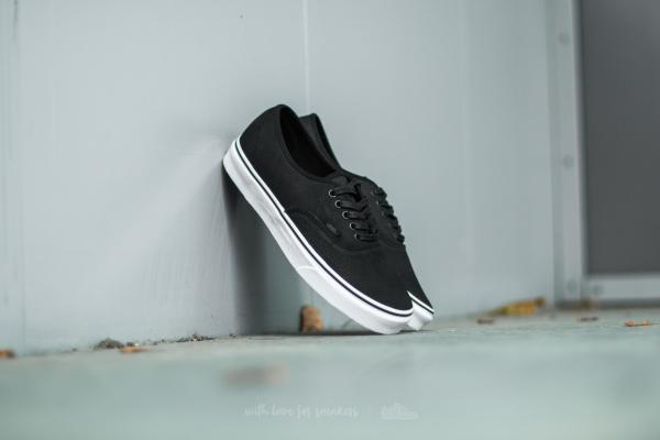 Vans Authentic (Premium Leather) Black/ True White