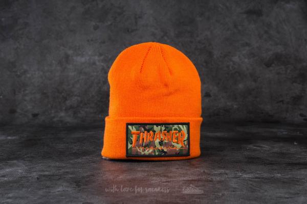 Thrasher Patch Beanie Orange