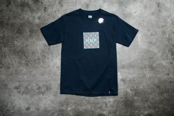 HUF Apparel Box Logo UV Tee Navy