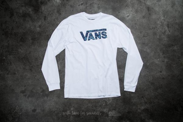 Vans Classic Logo Fills Tee White/ Indigo Bloom