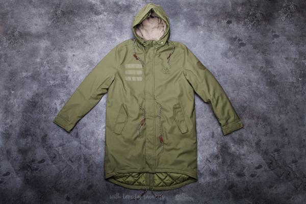 adidas Quilt Fur Parka Olive Cargo