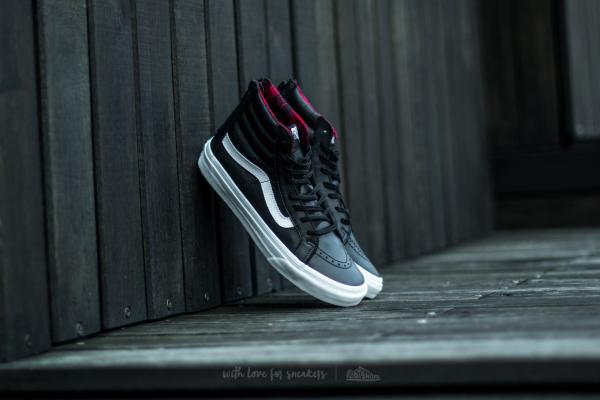 Vans Sk8/Hi Slim Zip (Plaid Flannel) Black/ True White