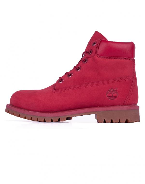 Boty TIMBERLAND 6" Premium WP Red Nubuck Monochromatic