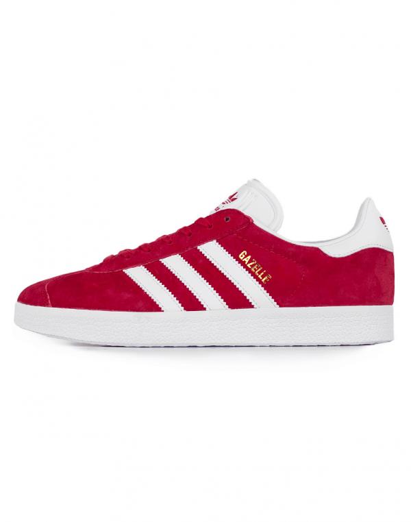 adidas Originals Gazelle Scarlet / Footwear White / Gold Metallic 44