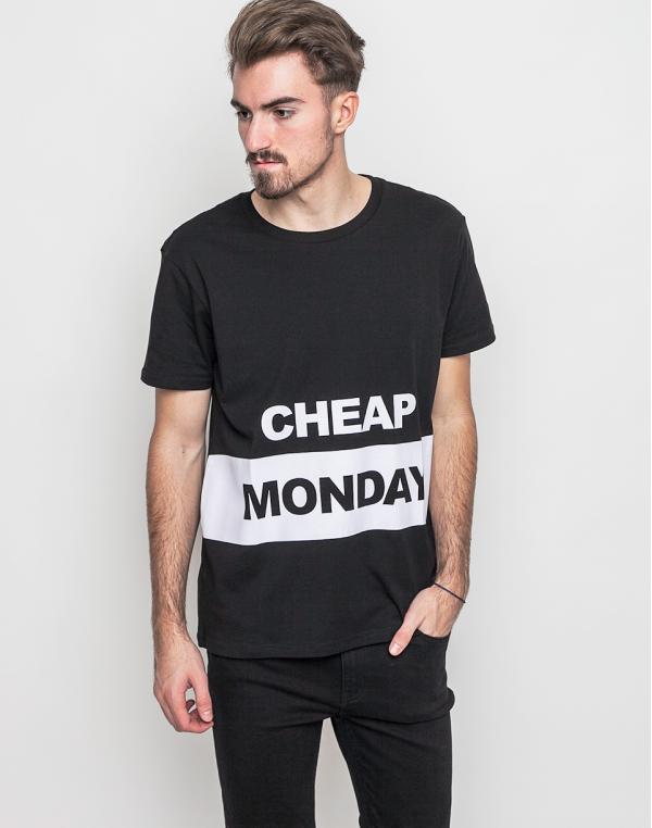 Logo tee Cheap Monday Standard Block Logo Black