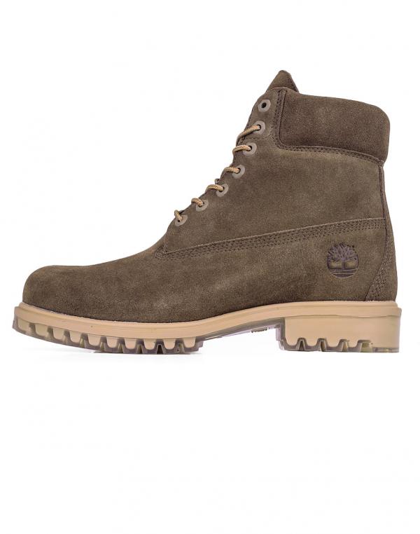 Boty TIMBERLAND TPU  6" WP Suede Dark Olive