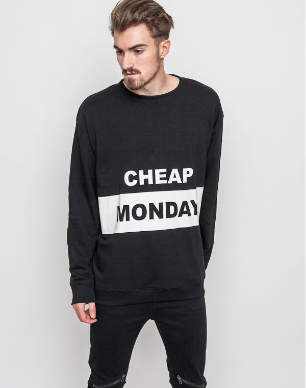 Mikina Cheap Monday Victory Block Logo Black