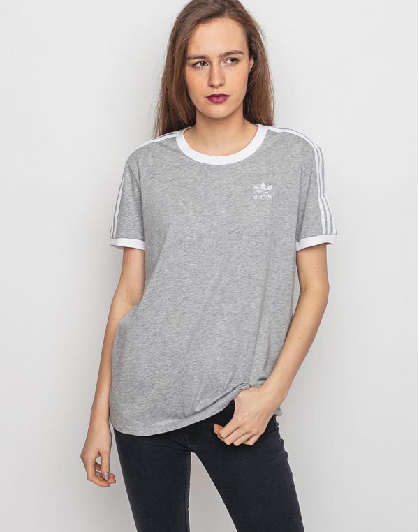 Triko Adidas Originals 3 Stripes Medium Grey Heather