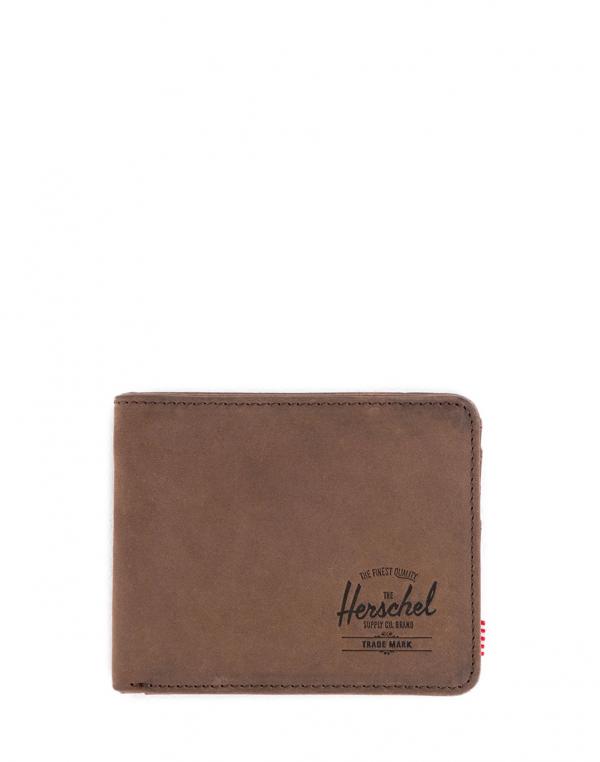 Peněženka Herschel Supply Hank + Coin Leather Nubuck Leather