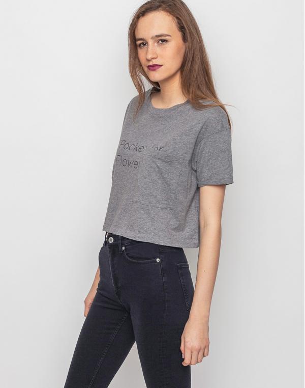 Top Loreak S/S Pocket Light Cotton heather grey