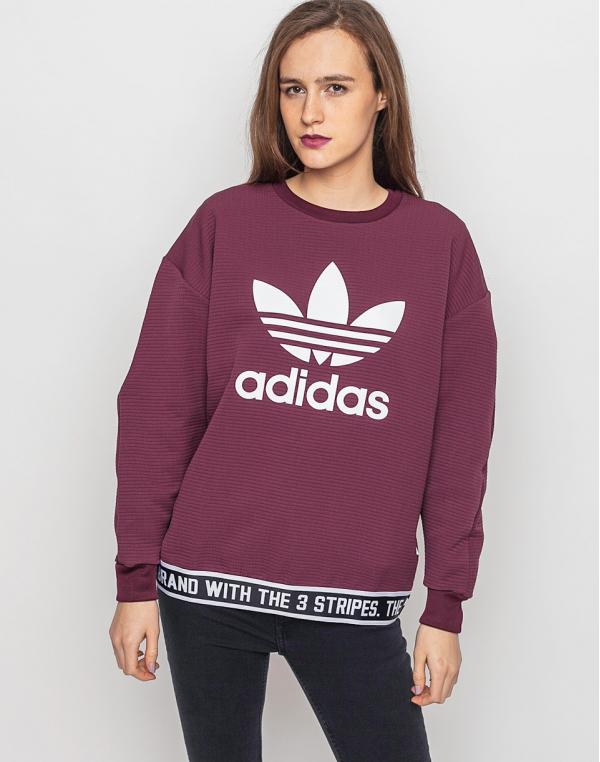 Mikina Adidas Originals Trefoil Maroon