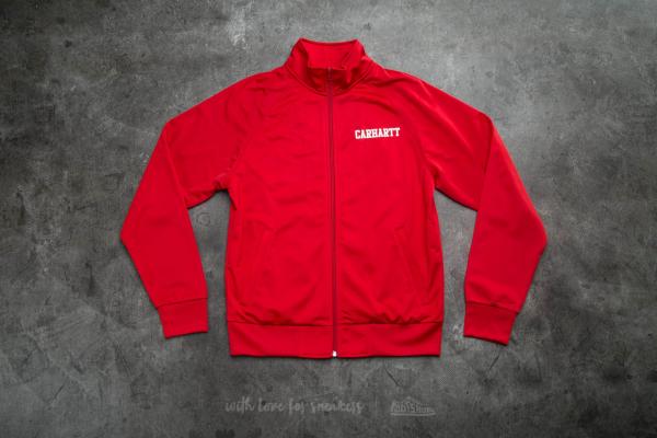 Carhartt College Track Jacket Rosehip/ White