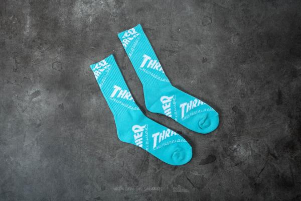 HUF x Thrasher Tour De Stoops Crew Sock Mint