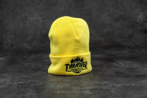 HUF x Thrasher Tour De Stoops Beanie Yellow