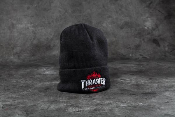 HUF x Thrasher Tour De Stoops Beanie Black