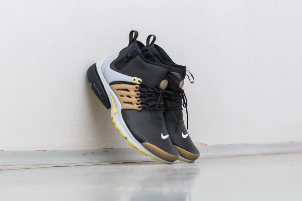 Nike Air Presto MID Utility Black/ Yellow Streak