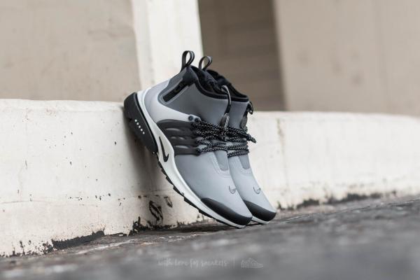 Nike Air Presto MID Utility Cool Grey/ Black-Off  White-Volt