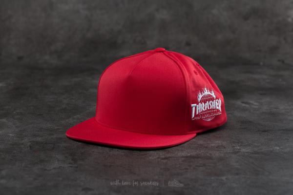 HUF x Thrasher Tour De Stoops Snapback Red