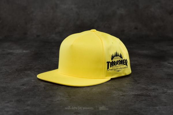 HUF x Thrasher Tour De Stoops Snapback Yellow