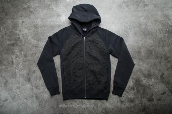 Air Jordan 3 Fleece Full-zip Hoodie Black