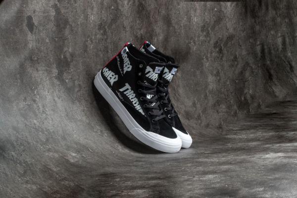 HUF x Thrasher Classic Hi Black-Black