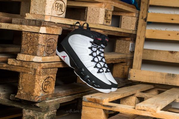 Air Jordan 9 Retro White/ True Red-Black