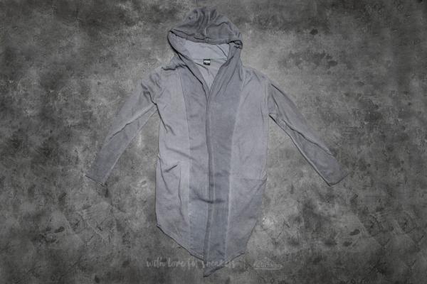 Urban Classics Cold Dye Hooded Cardigan Darkgrey