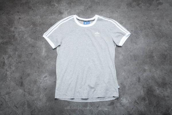 adidas 3 Stripes Tee Medium Grey Heather