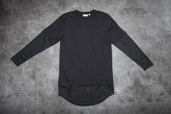 Cheap Monday Fake Mesh Long Sleeve Tee Black