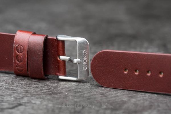 Komono Winston/ Walther Strap 20 Chestnut Silver