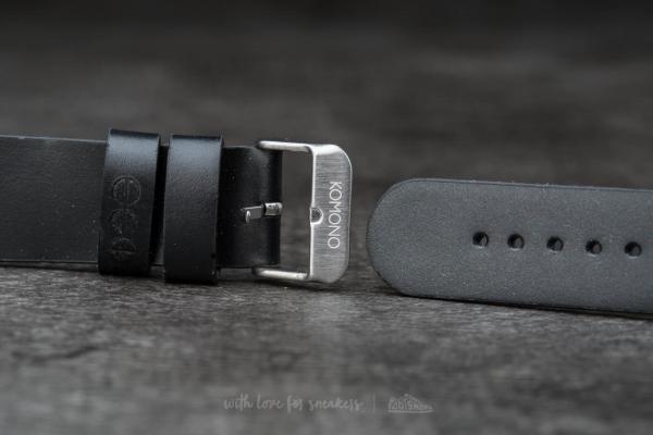 Komono Winston/ Walther Strap 20 Black Silver