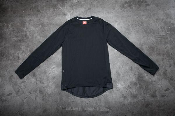 Nike Sportswear Bonded Men's Long Sleeve Top Black/ Black