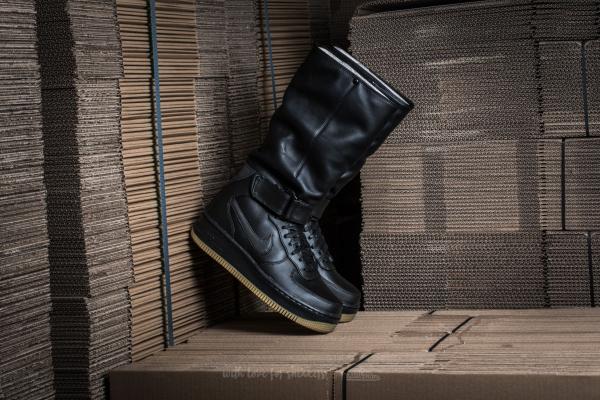 Nike W Air Force 1 Upstep Warrior Black/ Black-Sail-Metallic Hematite