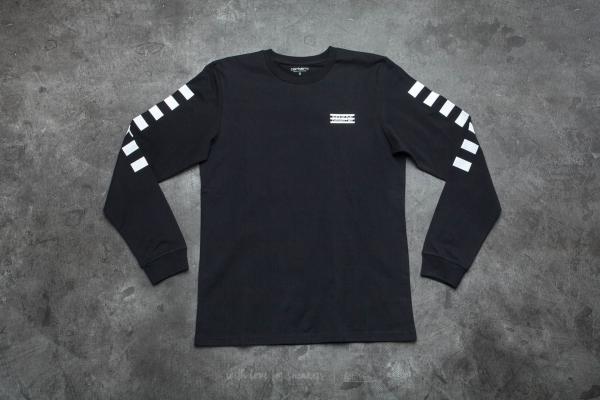 Carhartt WIP Long Sleeve State T-shirt Black/ White