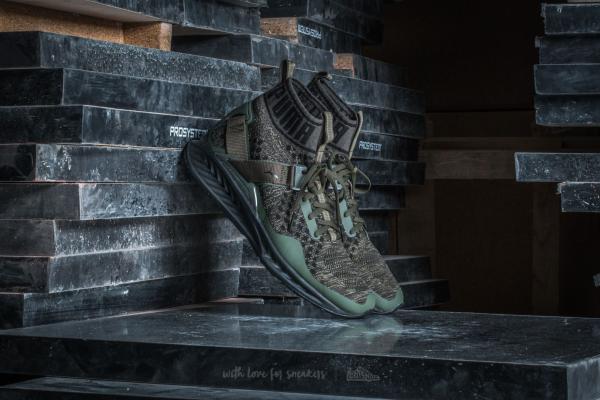 Puma Ignite evoKNIT Burnt Olive-Forest Night-Puma Black