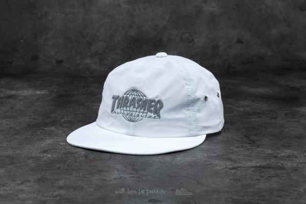 HUF x Thrasher Tour De Stoops 6 Panel Cap White