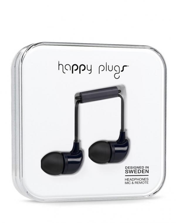 Sluchátka Happy Plugs In-Ear Black
