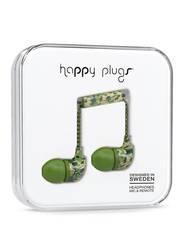 Sluchátka Happy Plugs In-Ear camouflage