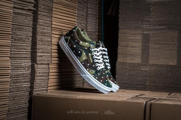 Vans Old Skool (Camo Polka Dot) Woodland/ True White