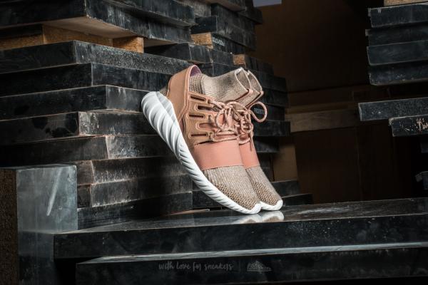 adidas Tubular Doom Primeknit Pale Nude/ Clear Brown/ Vintage White