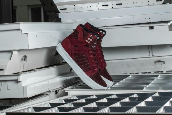 Supra Skytop Burgundy-White
