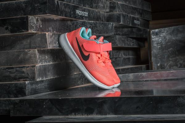 Nike Free Run (TDV) Lava Glow/ Metallic Silver