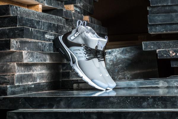 Nike Air Presto Mid Utility Wolf Grey/ Black-White