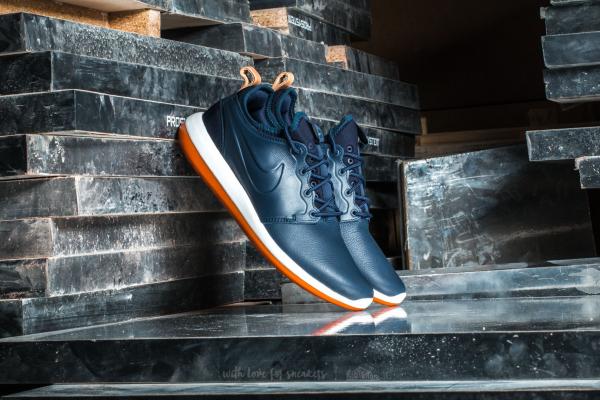 Nike Roshe Two Leather Premium Obsidian/ Obsidian-White