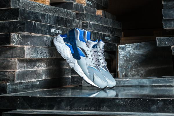 Nike Huarache Run (GS) Wolf Grey/ Binary Blue