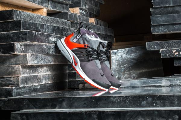 Nike Air Presto Mid Utility Dark Grey/ Max Orange-Black